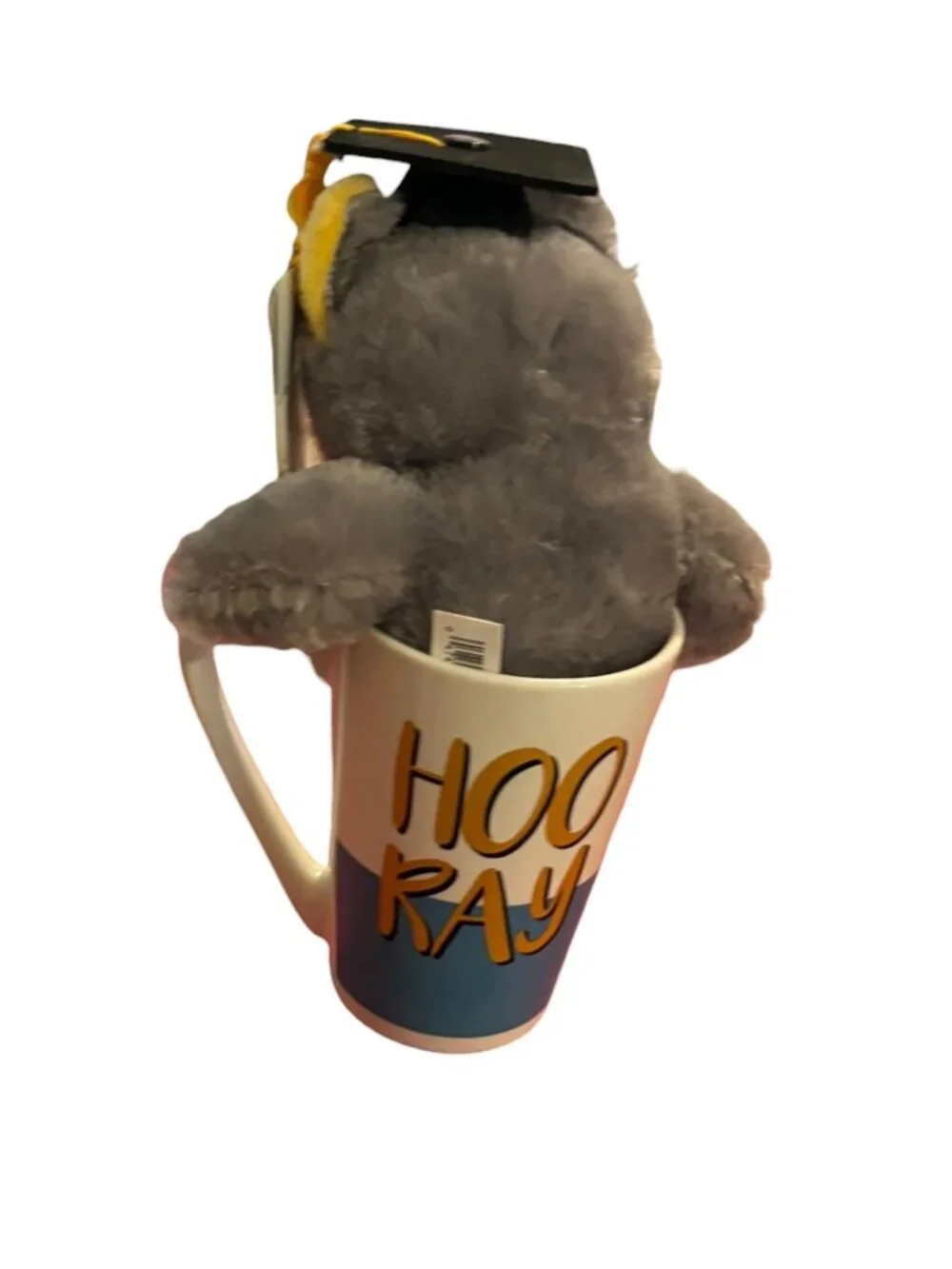 Graduation Owl Plush in “Hooray” Mug – Gift Set – NEW